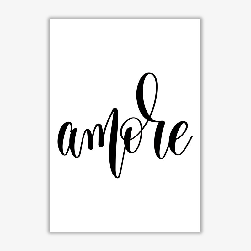 Amore - Print, 42 cm H x 30 cm W x 1 cm D, No Frame