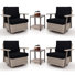 Fauteuil de patio 6 pièces 6 pièces