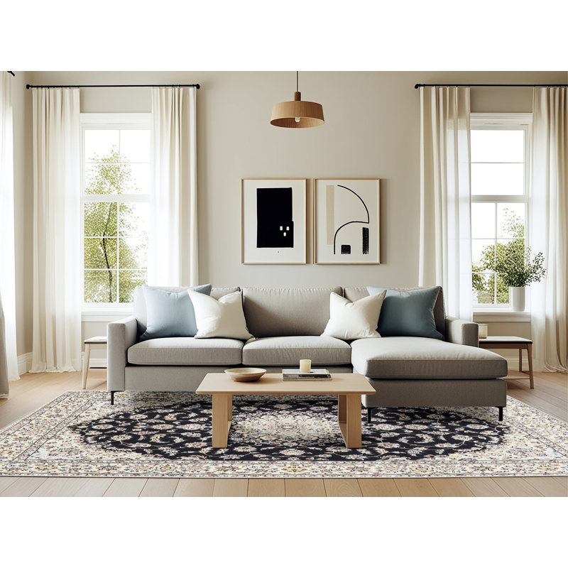Sarah-Jayne Oriental Indoor Rug, Rectangle 6' x 9'