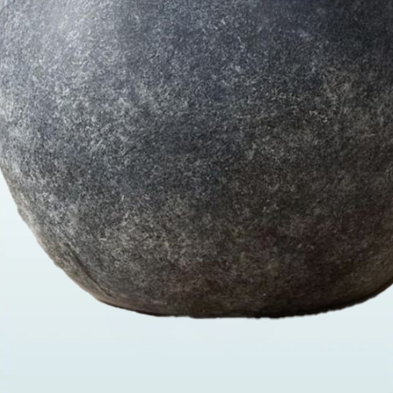 Lissette Lighting Table Lamp in Grey Concrete with Cream Shade, 15.34'' H X 9.38'' W X 9.38'' D