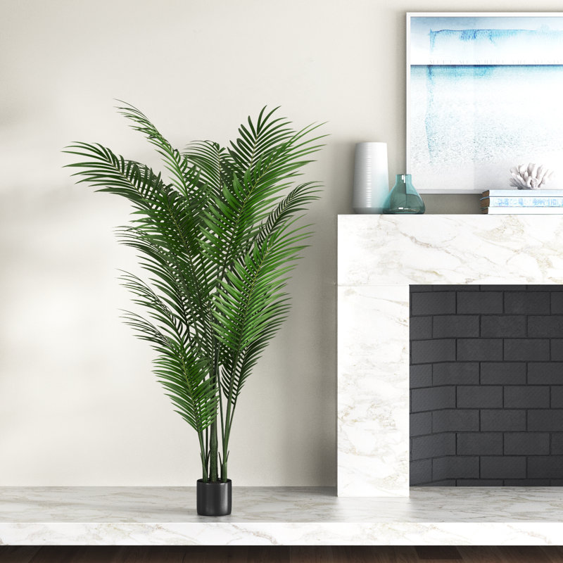 76" Artificial Areca Palm Tree in Pot