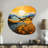Vangogh Harvest Time In The Wheat Fields II - Drop Shape Large Vangogh 3D Wall Clock-106133417