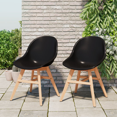 Pellicone Eucalyptus Outdoor Dining Side Chair by Corrigan Studio