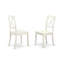 Ensemble de table de salle à manger 5 pièces comprenant une table rectangulaire avec Dropleaf et 4 chaises en bois, lin blanc-109973186-106903149-106903147