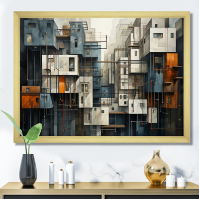 «Hardedge Urban Geometric III», reproduction sur toile