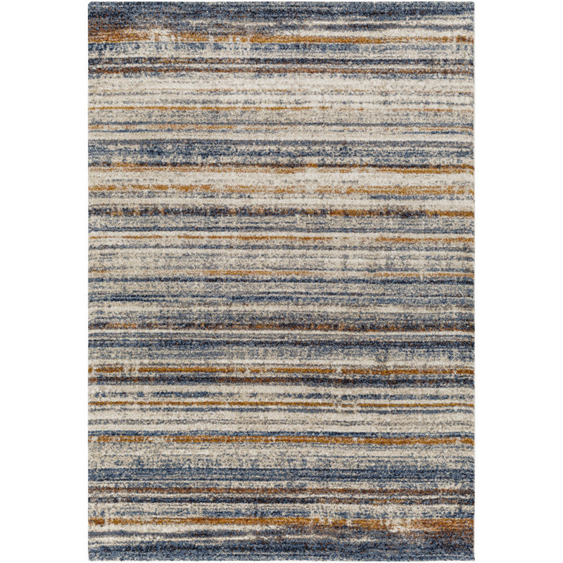 Dunigan Abstract Machine Woven Area Rug in Brown/Gray, Rectangle 2' x 3'