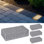 Pavé lumineux 4 x 8 pouces 2W, éclairage brique basse tension 5CCT 12-24V AC / DC, gris clair