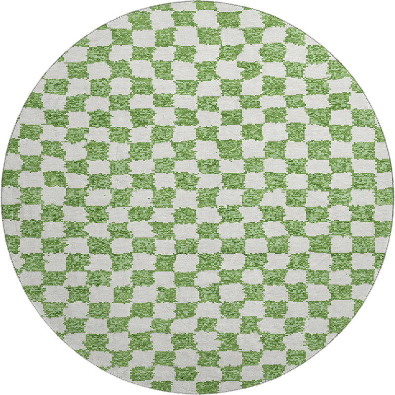 Premium Machine Washable Millbrook AMF1958 Geometric Rug, Round 8'