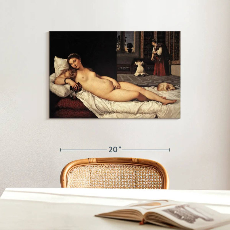Vénus d'Urbino, H 16 po x l 24 po