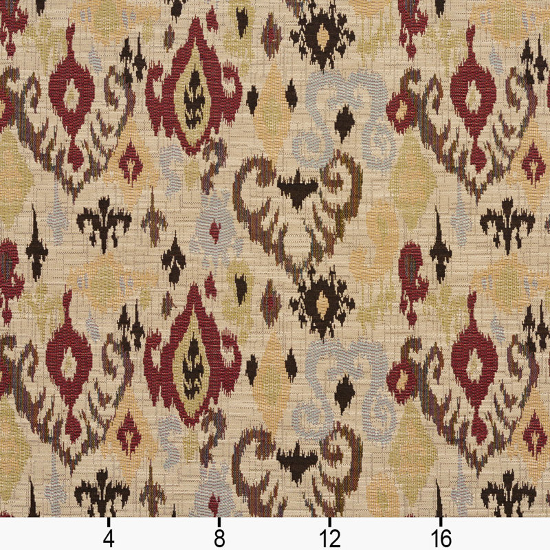 Fabric, Beige/Red