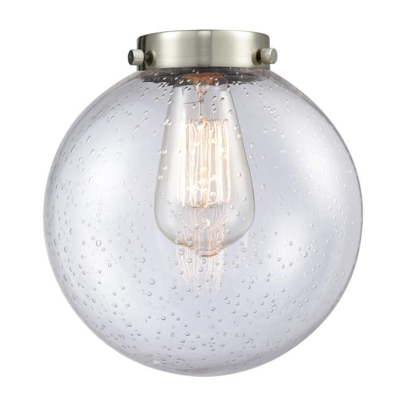 Beacon - 4 lumières - 53 pouces - Chrome poli - Tige suspendue - Îlot réglable, Seeded, Seedy, Polished Chrome, 6 Watts