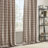 50X108 Plaid Rod Pocket And Back Tab Curtain Panel With Fleece Lining For Thermal Insulation And Privacy-1269621052-1269621024