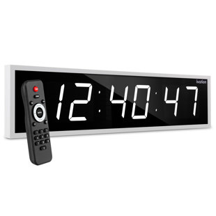 Wifi-enabled Large Digital Wall Clock Countdown Timer Thermometer  Scoreboard RGB Lighting Timezone Selection 7-segment Display 