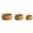 Handwoven Seagrass Loop-Rim Storage Baskets
