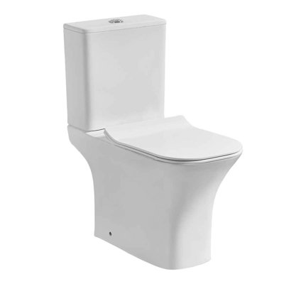 White Stone 4.5 LPF Round Toilet (Seat Included)