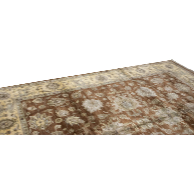 Handmade Silk and Wool Area Rug