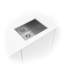 Évier de cuisine à cuve simple encastrable en acier inoxydable calibre 16 23 po x 18 po SleekSteel
