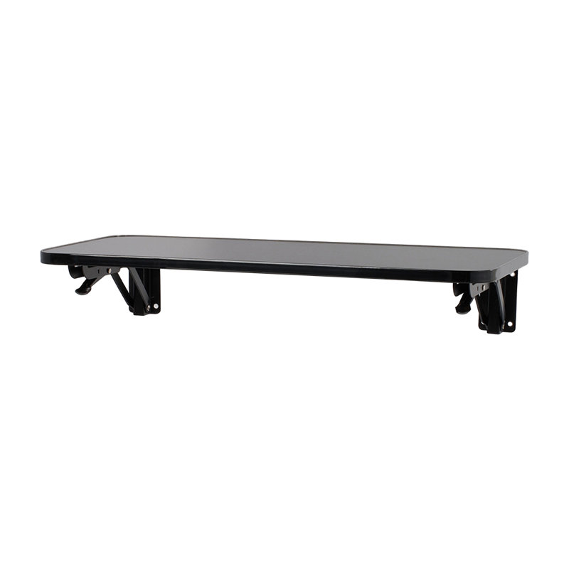 Adjustable Height Foldable Modular Iron Floating Desk, 3cm H x 75cm W x 24cm D, Black