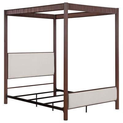 Pipkins Metal Canopy Bed Rust Brown