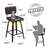 Randerick 35.83" H Swivel Faux Leather Counter Stool-2055809854