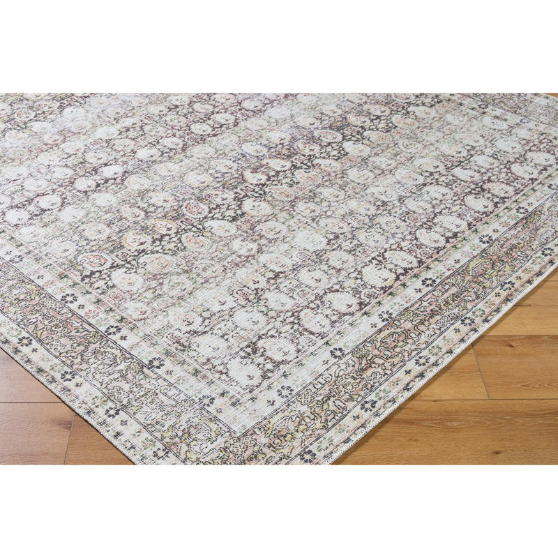 Vivir X Livabliss Lorelai Sterling Gray Machine Washable Area Rug, Rectangle 8'10" x 12'