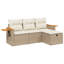 Ensemble de canapé de jardin Vidaxl beige