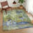 Machine Washable Indoor/Outdoor Chantille ACN2300 Abstract Rug-56483678