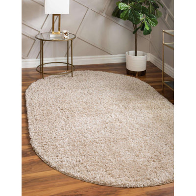 Tapis à poils longs Carlosadrian couleur écorce