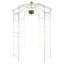 Arche de jardin en acier galvanisé de style cage à oiseaux avec finition thermolaquée pour les mariages