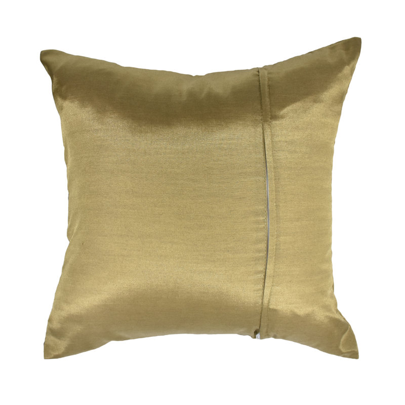 Housse de coussin en coton 16 po, Brun