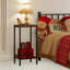 Grovesend Bedside Table with Adjustable Mesh Shelf