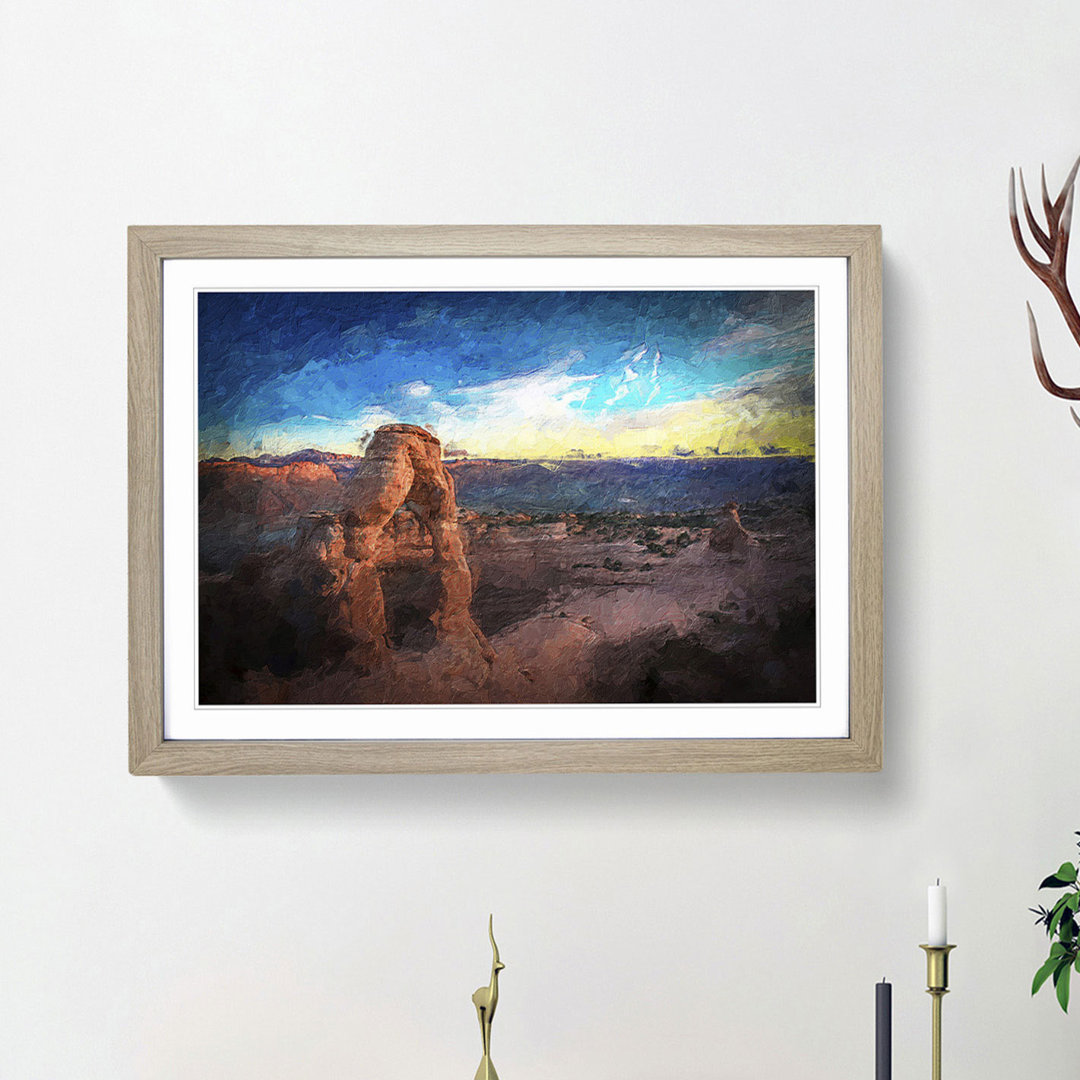 Stone Arch in Arches National Park Utah - Framed Print