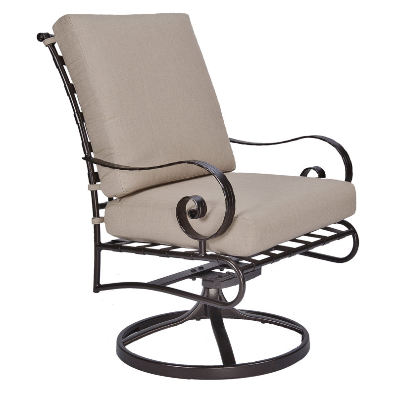 Classico Outdoor Rocker Chair, Carbon Black, Alcazar Redwood