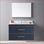Plateau de meuble-lavabo l 37 po | Pierre frittée Carrara Gold | Lavabo encastré blanc neige | Convient aux armoires de 36 po | Pierre frittée | Blanc neige