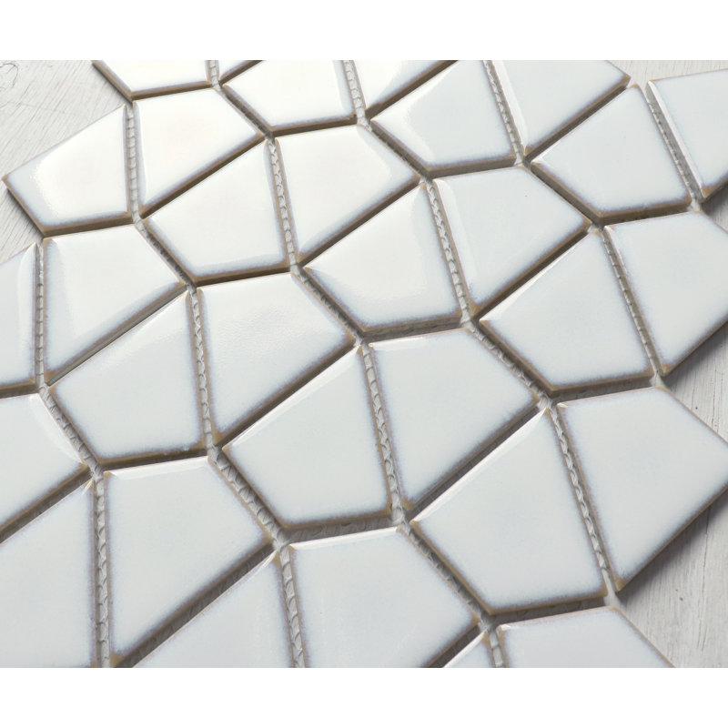 Diamond Series 2" x 3" Porcelain Mosaic Tile, White