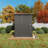 Santorini  Modern Metal Storage Shed with Pitched Roof and Lockable Door