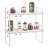 2 Tier Cabinet Organizer Shelf Counter Shelves Steel Kitchen Storage Spice Rack