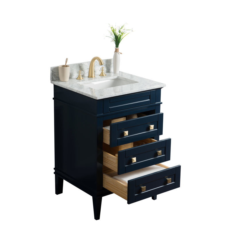 Alex 24'' W Single Vanity, Blue