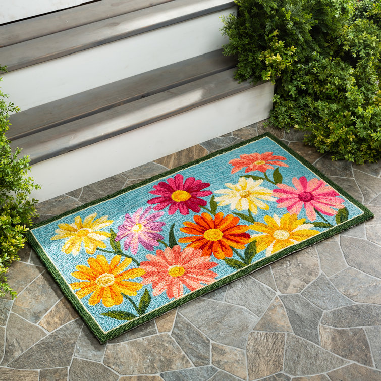 Seloom Doormats Non-Slip Outdoor Blended Jacquard Craft Door Mats Insi