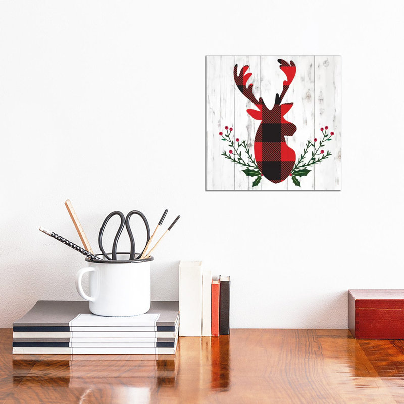 Cozy Christmas Cabin II by Louise Allen - Wrapped Canvas Print, 30.48 cm H x 30.48 cm W