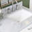 Ariel Monroe 61 Inch Double Rectangular Sink Bathroom Vanity With Italian Carrara Marble Countertop-105988637