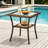 Outdoor Wicker Side Table,20X20x20 Inch All Weather Rattan Small Patio Table Square End Table For Pool Balcony Deck Porch-1253190366