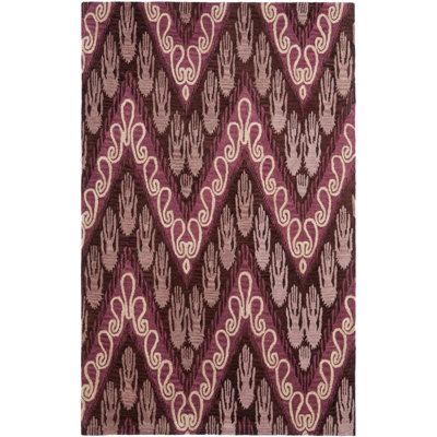 Kline Ikat Hand Tufted Wool Ikat Rug