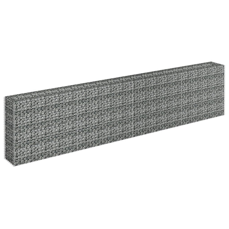 Jardinière surélevée Gabion, H 35,4 po x l 141,7 po x P 11,8 po