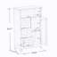 Armoire de rangement pour salle de bain avec 3 tiroirs et 1 porte