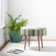 Tapis ivoire en laine / viscose Niels