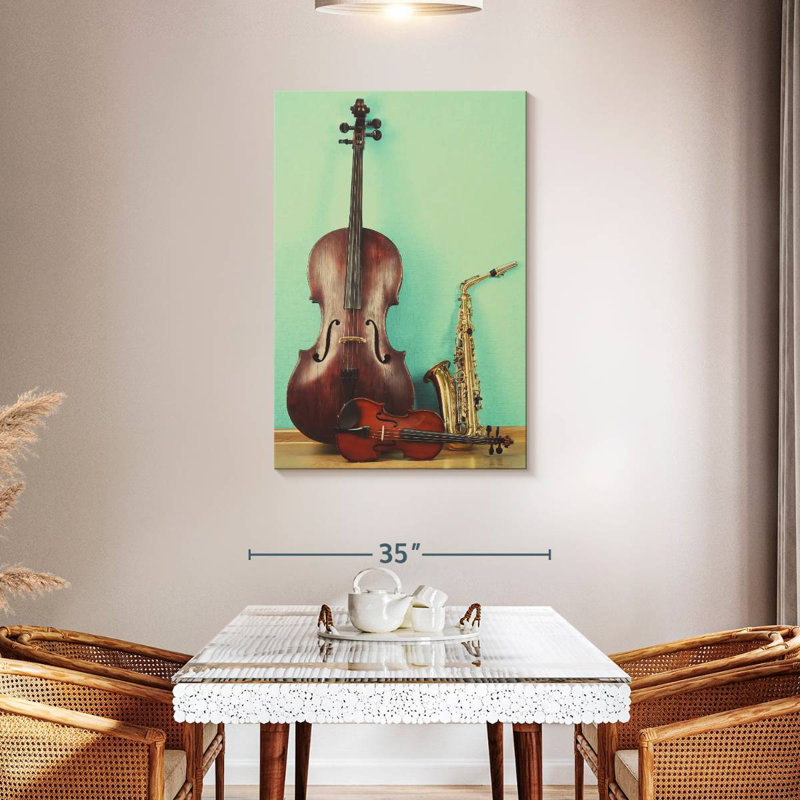 Abarca Jazz Instruments, 45" H x 30" W