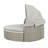Patio Furniture Round Outdoor Sofa Set with Retractable Canopy-675148071