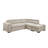 Bouchicas Fabric Storage Sectional w. Pullout Bed, Cream-878789401