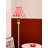 Minimalist Modern Wrought Iron & Glass Floor Lamp